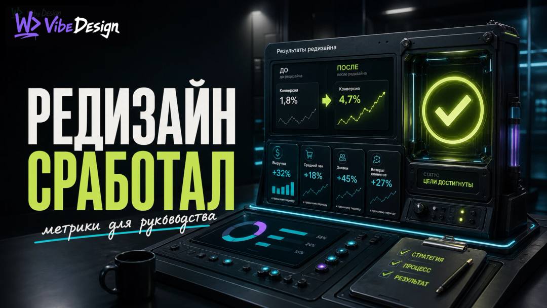 Как доказать, что редизайн сработал: метрики, которые убеждают руководство - обложка