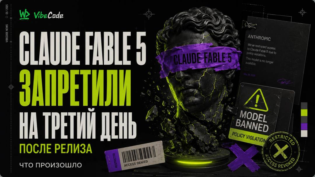 Claude Fable 5 запретили на третий день после релиза: что произошло - обложка