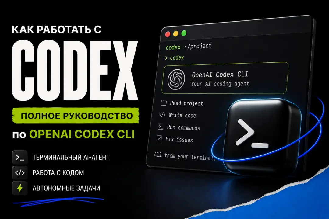 Как работать с Codex: полное руководство по OpenAI Codex CLI - обложка