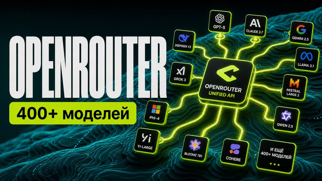 OpenRouter 2026: единый API к 400+ моделям ИИ — обзор, интеграция с Cursor и Claude Code + альтернативы при блокировке платежей - обложка