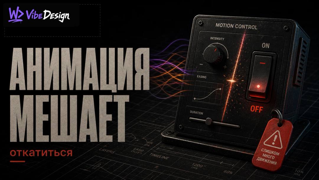 Когда анимация мешает: сигналы что ты перестарался — и как откатиться - обложка