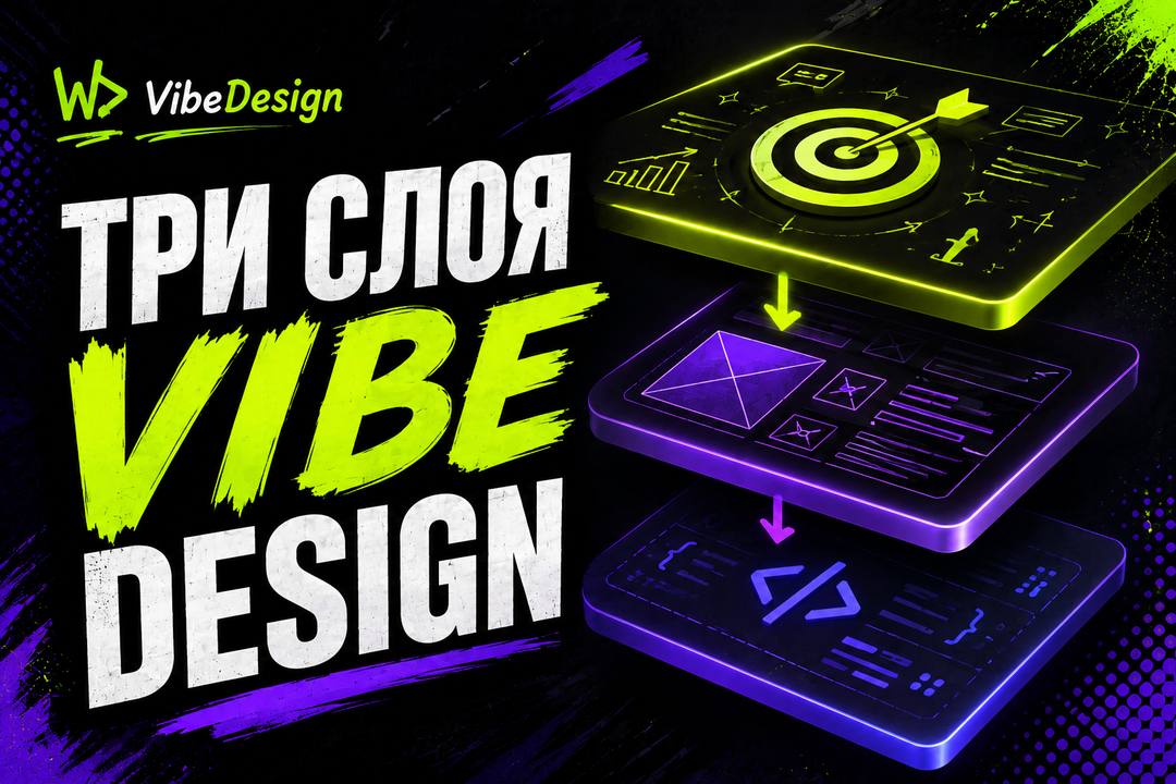 Три слоя Vibe Design: на каком этапе какой инструмент реально работает - обложка