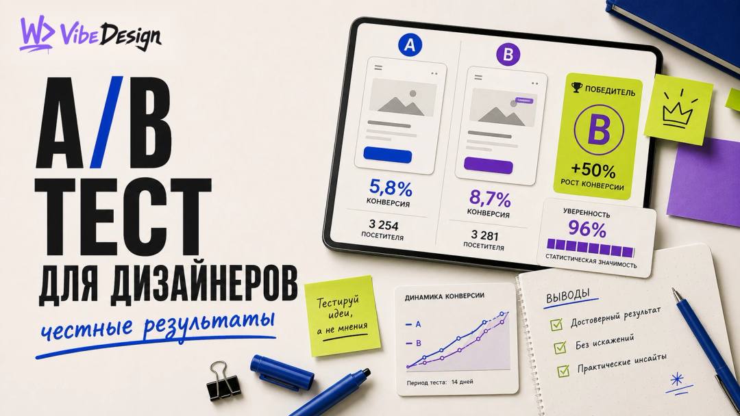 A/B-тестирование для дизайнеров: алгоритм, который даёт честные результаты - обложка