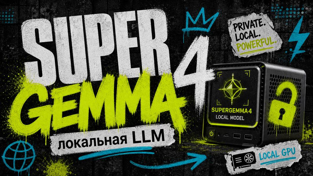 SuperGemma4-31B-Abliterated: Самая мощная компактная локальная LLM 2026 года — без цензуры, лёгкая и по-настоящему умная - обложка
