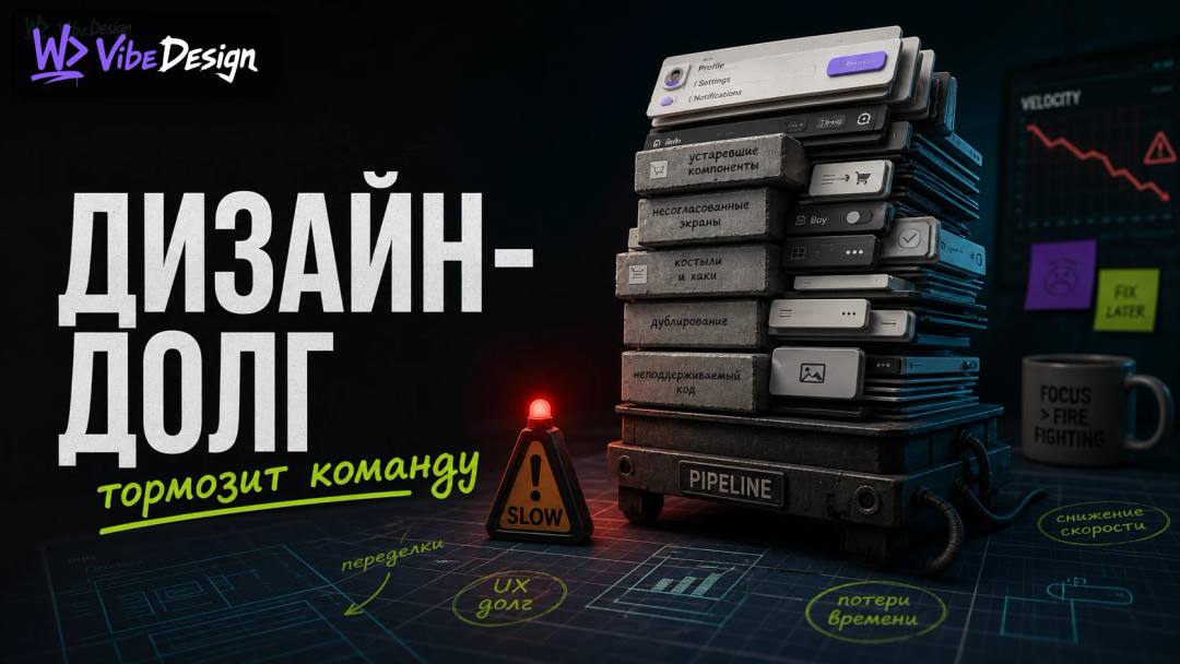 Технический долг в дизайне: невидимая проблема, которая тормозит всю команду - обложка