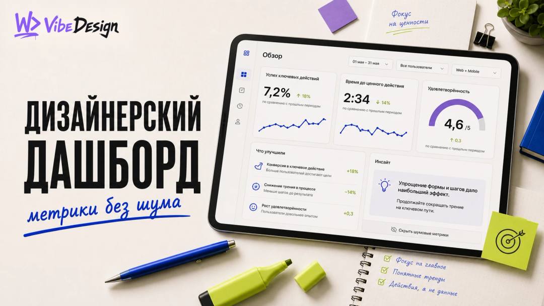 Дашборд продуктового дизайнера: какие метрики мониторить и как их читать - обложка