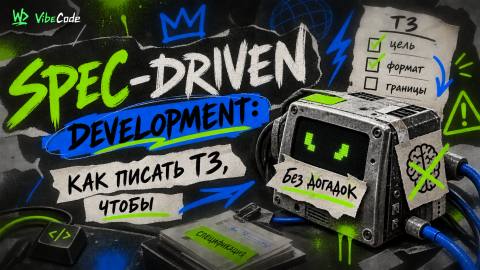 Spec-driven development: как писать ТЗ, чтобы ИИ-агент не додумывал - обложка