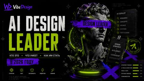AI Design Leader: кто это, что умеет и как им стать в 2026 году - обложка