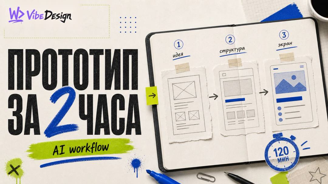 Прототип за два часа: AI-воркфлоу который я использую на каждом проекте - обложка