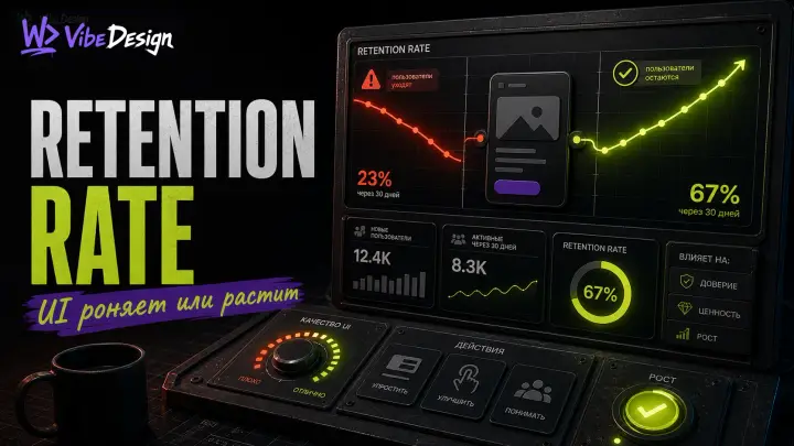 Retention Rate and design: which UI solutions drop retention and which expand cover