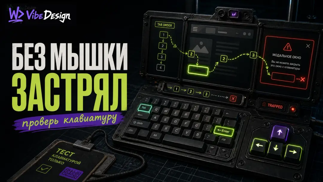 Пройди свой сайт без мышки. Скорее всего ты застрянешь на третьем экране - обложка