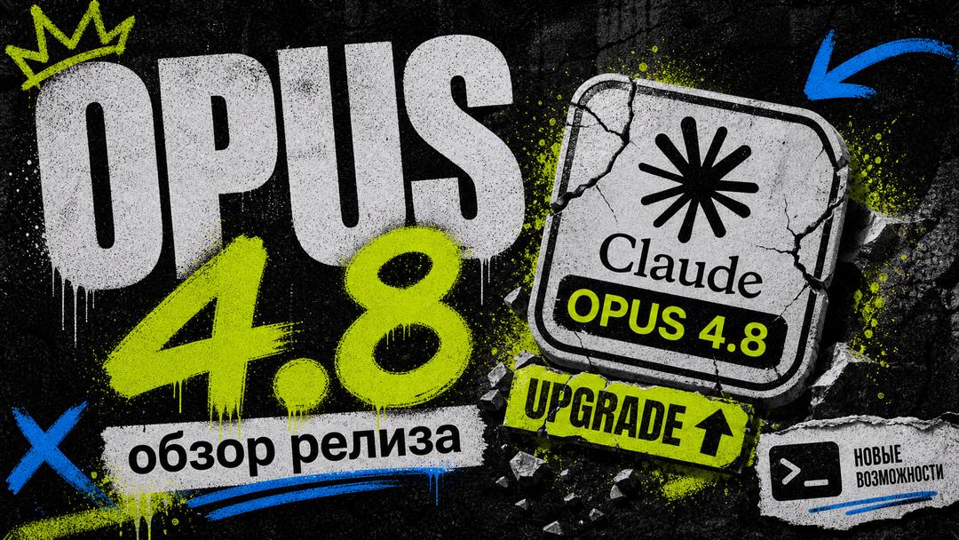Claude Opus 4.8: Обзор релиза, ключевые улучшения, бенчмарки и практическое применение - обложка