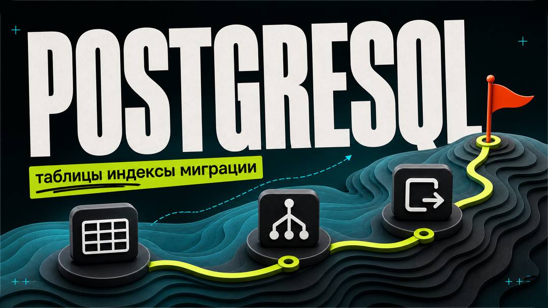 PostgreSQL для новичка: таблицы, индексы, миграции - обложка