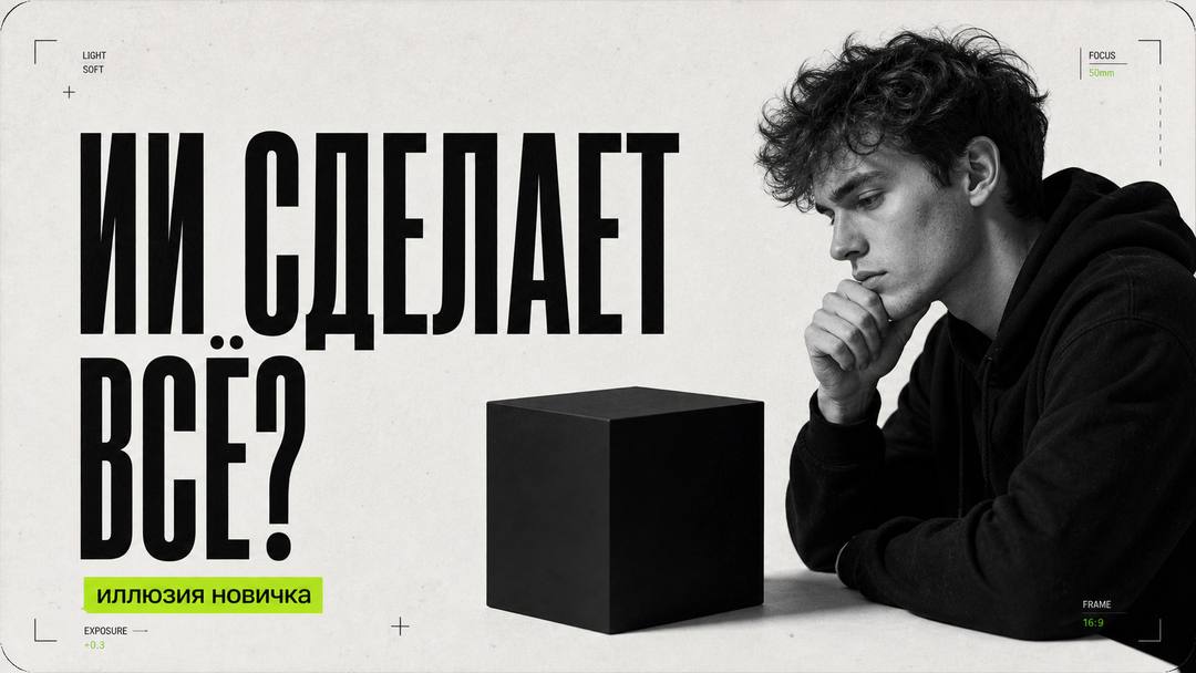 Типичные иллюзии новичка: «ИИ сделает всё» - обложка