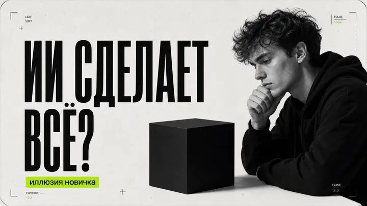 Типичные иллюзии новичка: «ИИ сделает всё» - обложка