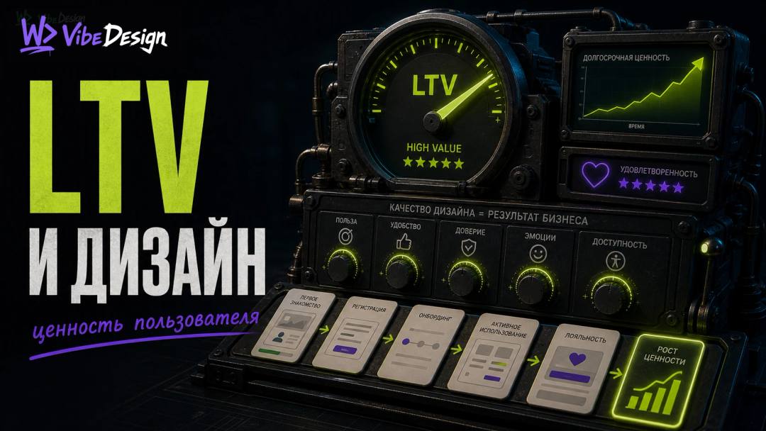 LTV и дизайн: как визуальные решения влияют на пожизненную ценность пользователя - обложка