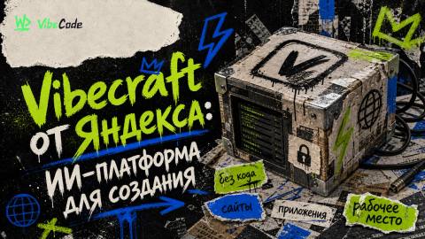 Vibecraft от Яндекса: ИИ-платформа для создания сайтов и приложений без кода - обложка