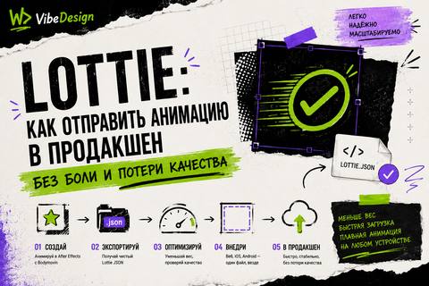 Lottie: как отправить анимацию в продакшен без боли и потери качества - обложка