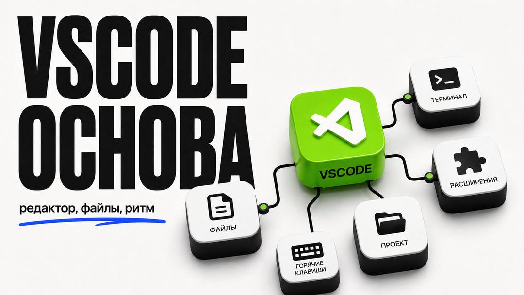 VScode: ставим основу рабочего места - обложка