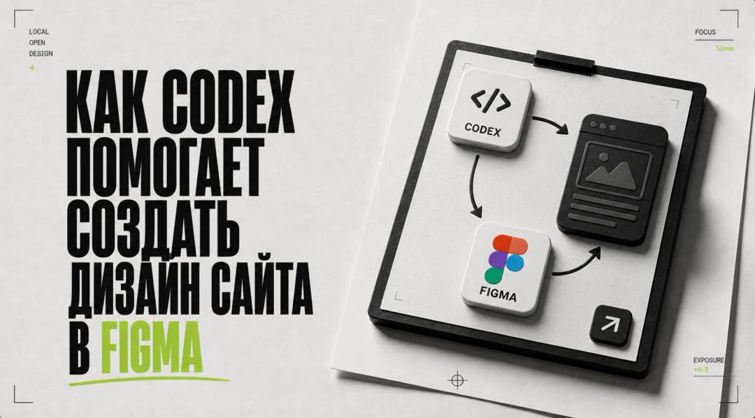 Как Codex помогает создать дизайн сайта в Figma - обложка