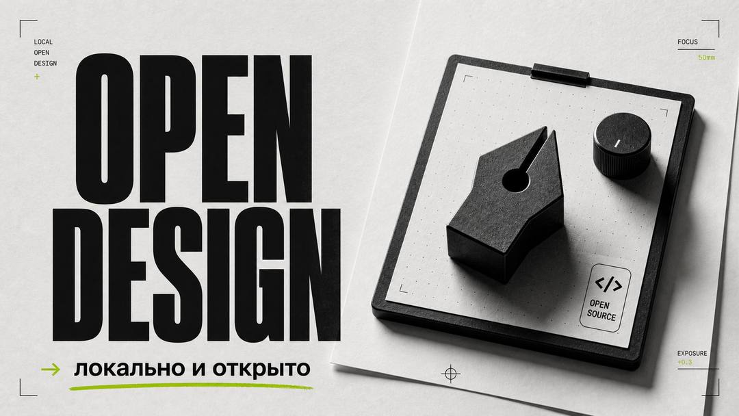 Open Design: открытая локальная альтернатива Anthropic Claude Design - обложка