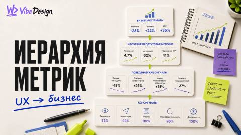 Иерархия метрик продукта: как связать UX-решения с бизнес-показателями - обложка