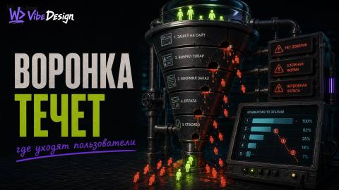 Воронка конверсии: на каком шаге уходят пользователи и что с этим делает дизайнер - обложка