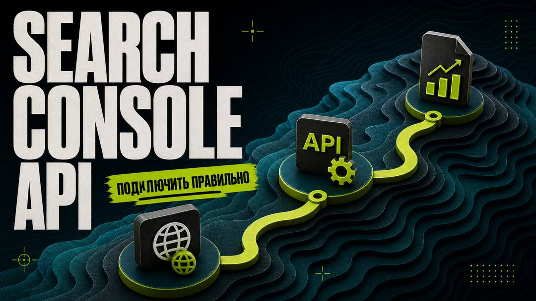 Как подключить Google Search Console по API - обложка