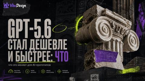 GPT-5.6 стал дешевле и быстрее: что это меняет для AI-прототипов - обложка