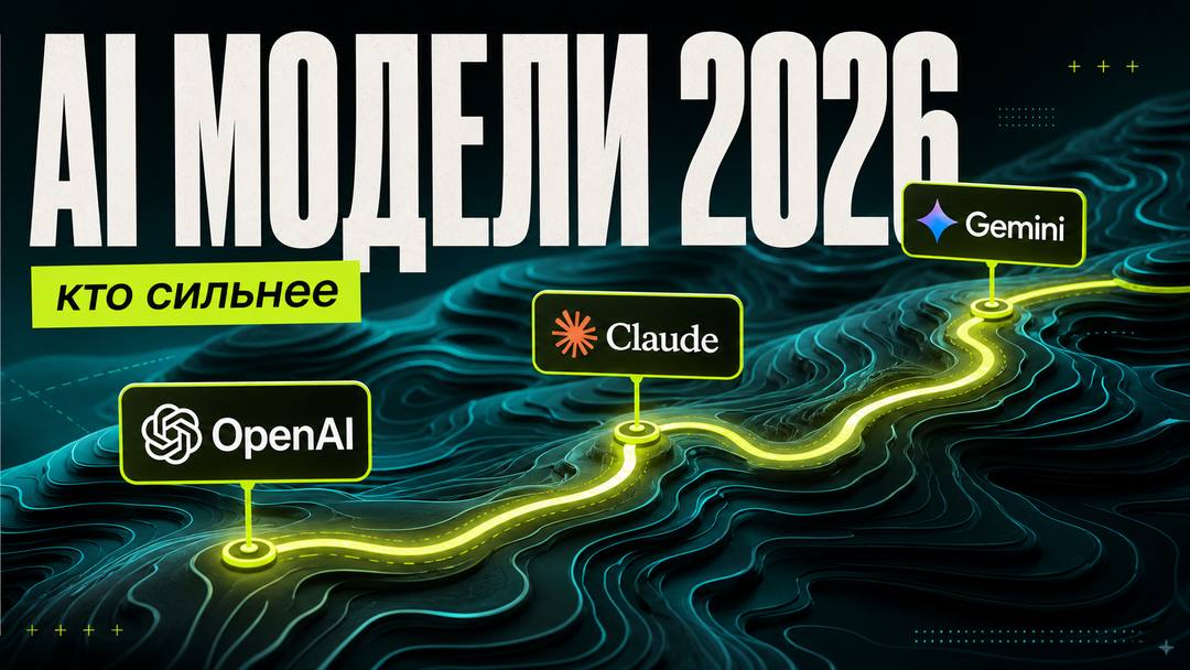 Сравнение OpenAI, Claude Opus и Gemini для разработки в 2026 - обложка
