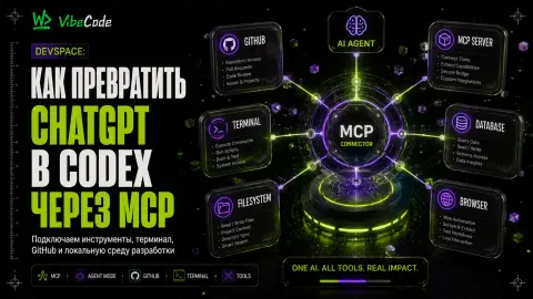 how to turn ChatGPT into Codex through an MCP connector cover