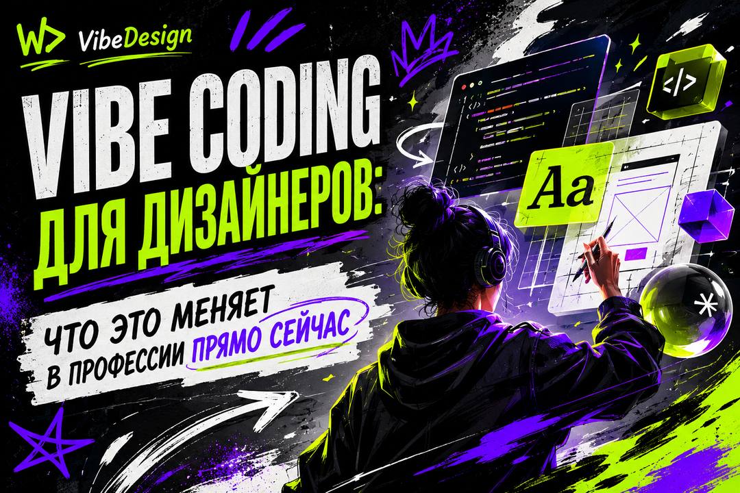 Vibe coding for designers: where the workflow helps and fails - обложка