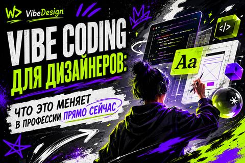 Vibe Coding для дизайнеров: что это меняет в профессии прямо сейчас - обложка