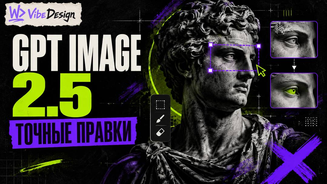 GPT Image 2.5: spot edits, sketches and less lost details - обложка