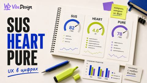 Как измерить качество UX в цифрах: SUS, HEART и PURE без занудства - обложка