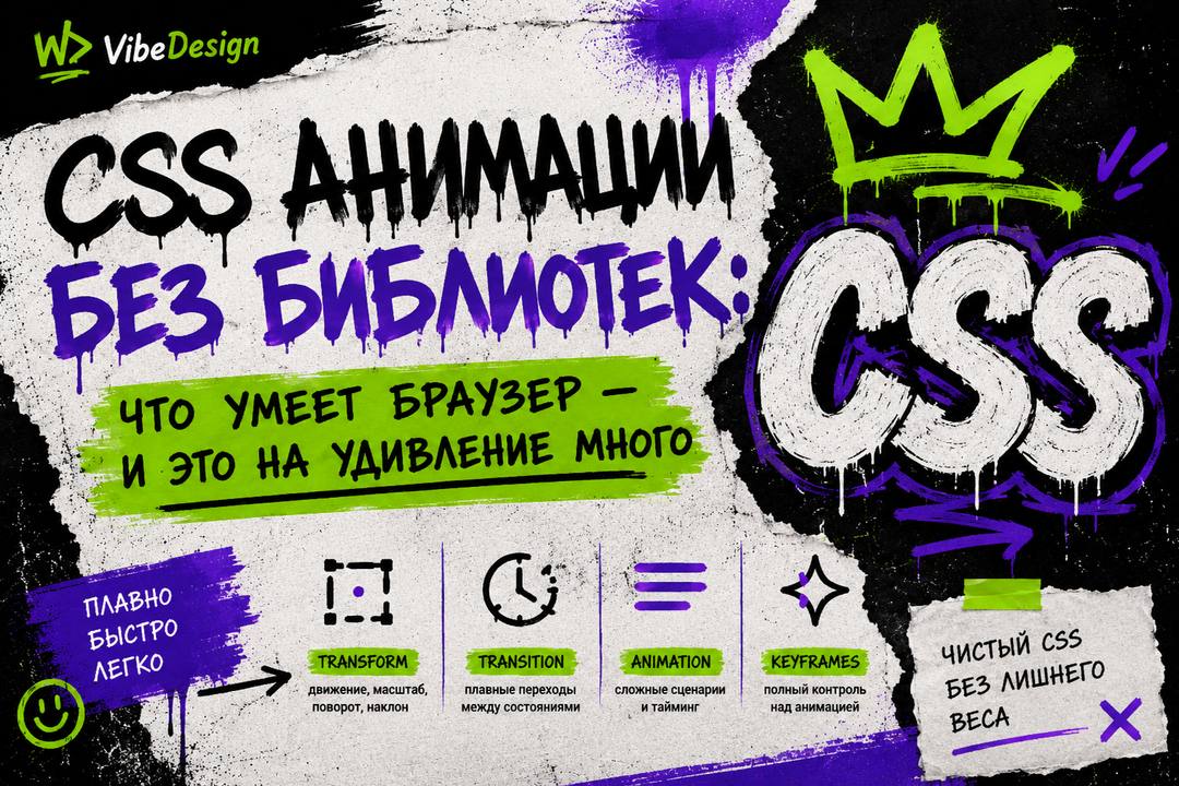 CSS анимации без библиотек: что умеет браузер — и это на удивление много - обложка