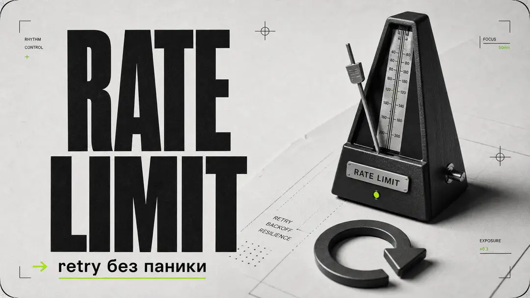 Rate limit и retry: базовая схема для надёжных интеграций - обложка