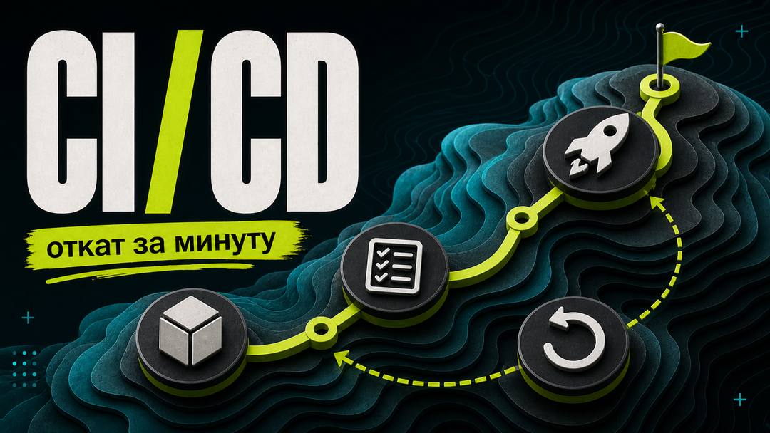 CI/CD для вайбкодинга: деплой без простоя и откат за 1 минуту - обложка
