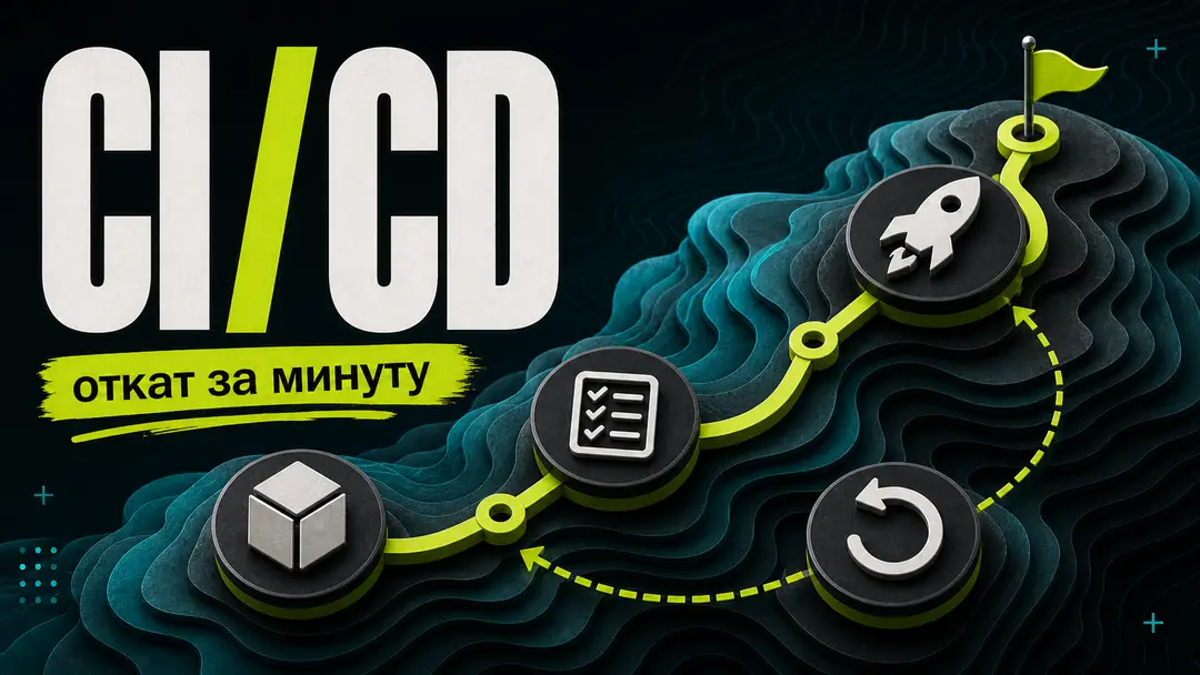 CI / CD for vibcoding: deploy without downtime and rollback in 1 minute - обложка