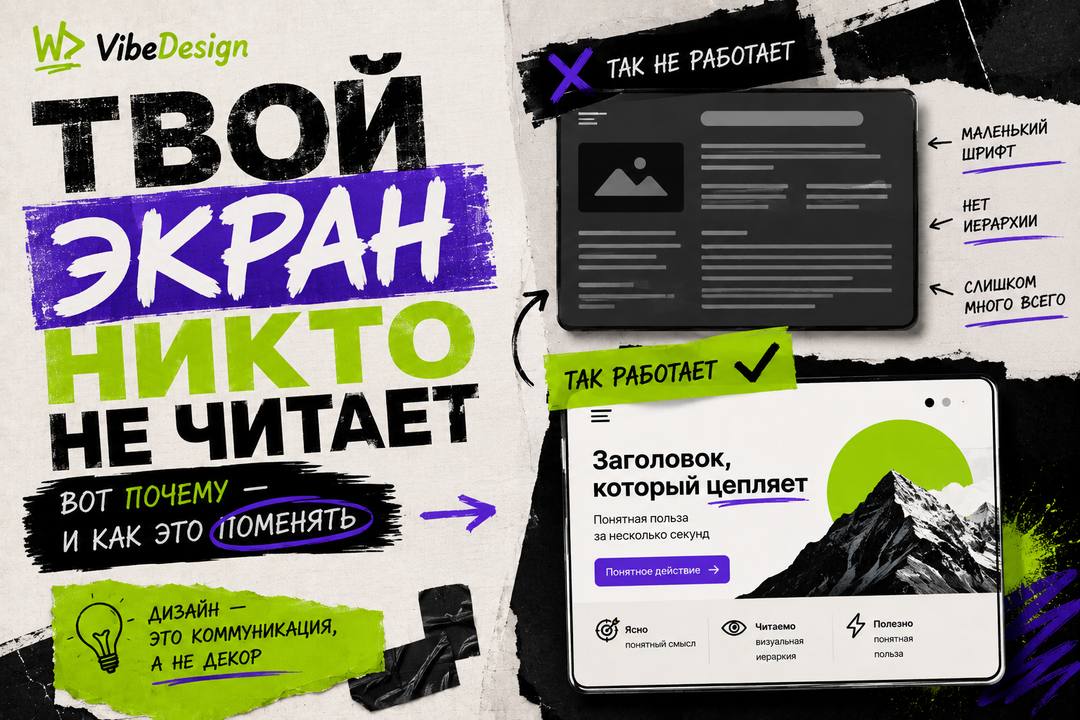 Твой экран никто не читает. Вот почему — и как это поменять - обложка