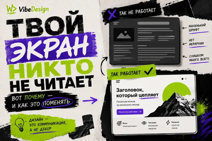 Твой экран никто не читает. Вот почему — и как это поменять - обложка