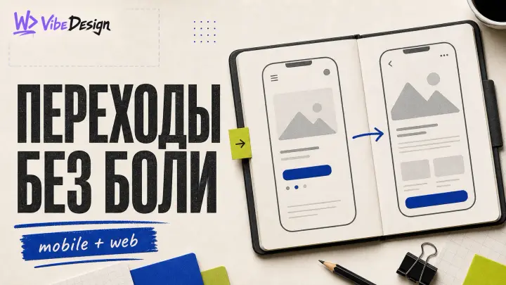 Transitions that do not nauseate: screen changing patterns for mobile and web cover