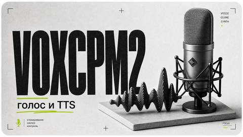VoxCPM2 — клонирование голоса и TTS на 30 языках, бесплатно и с открытым кодом - обложка