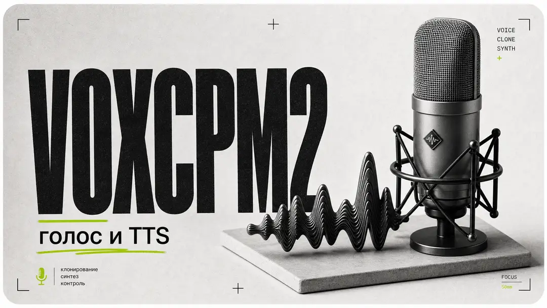 VoxCPM2 – Voice and TTS cloning in 30 languages, free and open source - обложка