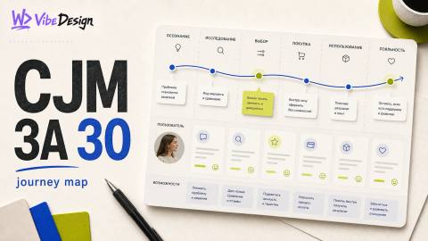 CJM in 30 minutes: a map of the user’s path that is actually used in the work cover