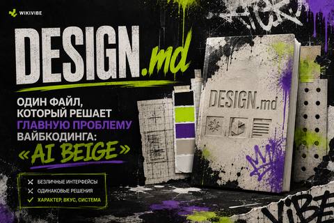 DESIGN.md — один файл, который решает главную проблему вайбкодинга: «AI beige» - обложка