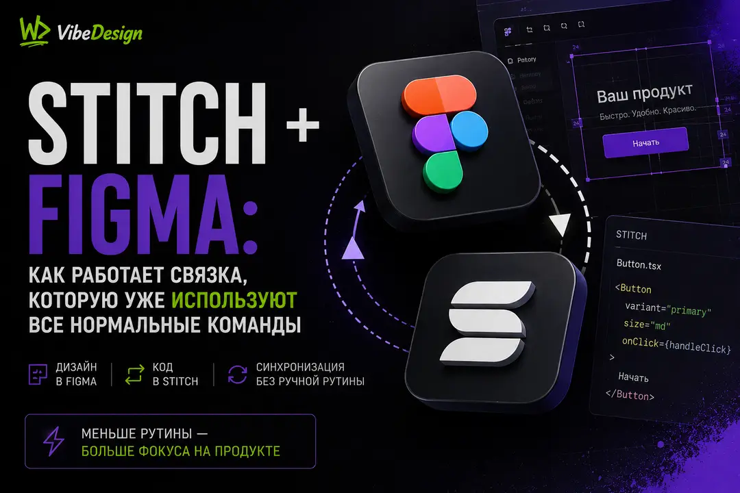 Stitch + Figma: How the bundle works, which is already used by all normal teams - обложка