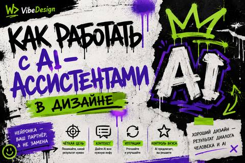 Как работать с AI-ассистентами в дизайне - обложка