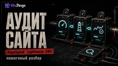 Аудит сайта через PageSpeed, Lighthouse и Core Web Vitals: пошаговый разбор - обложка